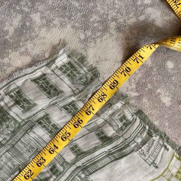 Reales sitios de espana modal cashmere blend printed scarf 26 X 69 - Picture 7 of 8